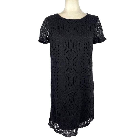 J. Crew Black Lace midi dress with scalloped hem Size 2 - Picture 10 of 10